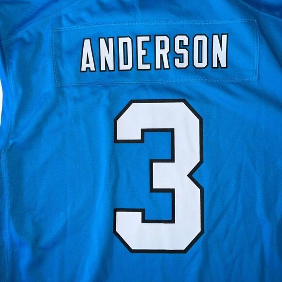 Nike On Field Carolina Panthers #3 Robby Anderson Football Jersey Youth XL - Picture 9 of 10